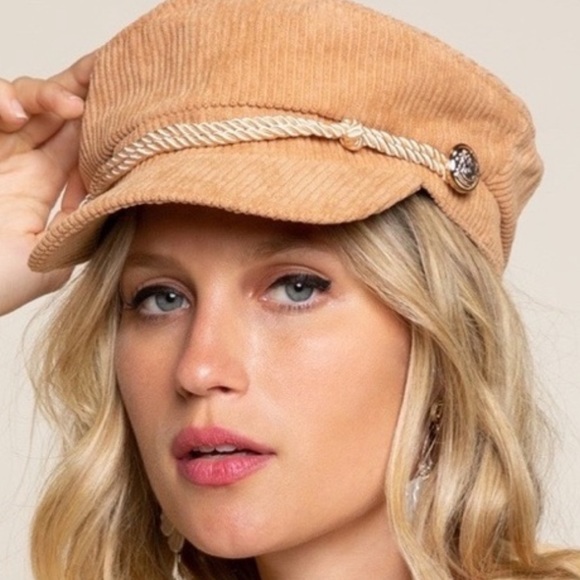 🌪POL CORDUROY NEWS BOY HAT - Picture 2 of 10